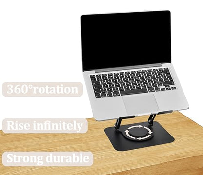 Laptop Stand Ergonomic Design, Adjustable Angel and Height, Foldable fits for laptops, notebooks up to 17.3 Inch (Grey) - color: Grey