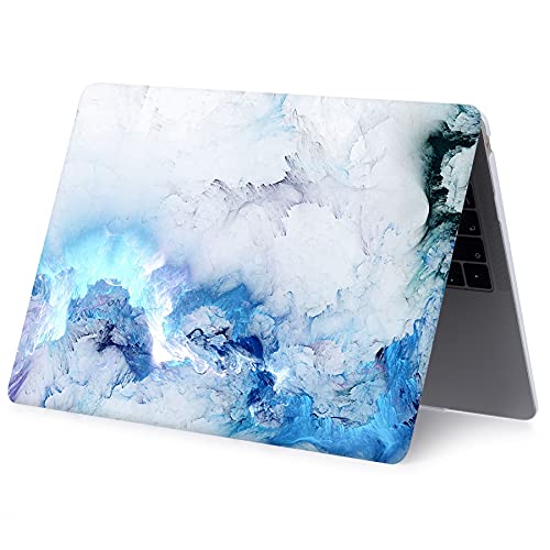 Case Compatible with MacBook Pro 13 inch 2012 2011 2010 2009 2008 Release with CD-ROM, Plastic Hard Shell Cover & Sleeve Bag & Keyboard Cover Skin for MacBook Pro 13 A1278,Blue Cloud - color: Blue Cloud, size: A1278(Pro 13 w/CD-ROM 2008-2012)