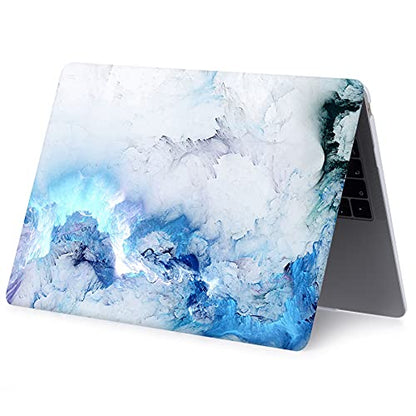 Case Compatible with MacBook Pro 13 inch 2012 2011 2010 2009 2008 Release with CD-ROM, Plastic Hard Shell Cover & Sleeve Bag & Keyboard Cover Skin for MacBook Pro 13 A1278,Blue Cloud - color: Blue Cloud, size: A1278(Pro 13 w/CD-ROM 2008-2012)