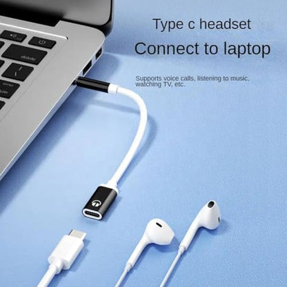 USB C to 3.5mm Analog Audio Adapter, Pure Analog Signal Headphone Converter with Noise Cancellation for Type-C Devices (Pink)