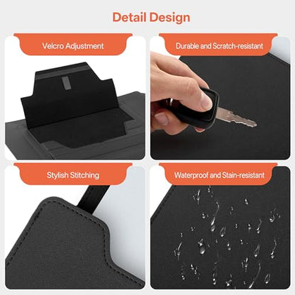 13-14 Inch Protective Laptop Sleeve Case with Stand, for MacBook Pro 14'' M5~M1, Pro/Max(2026-2021), MacBook Air 13.6'' M5-M2, (2026-2022), iPad Air/Pro Surface, PU Leather Laptop Case (13"-14" Black) - color: Black, size: 13-14 Inch