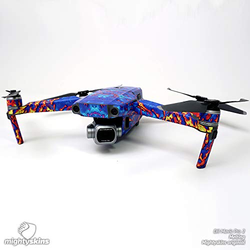 MightySkins Skin Compatible with DJI Mavic 2 Pro or Zoom - Flag Drips | Protective, Durable, and Unique Vinyl Decal wrap Cover | Easy to Apply, Remove, and Change Styles | Made in The USA - color: Flag Drips