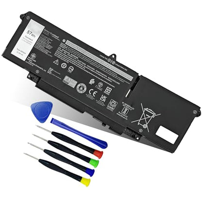 57Wh 66DWX 86D0Y 0HYH8 Battery for Dell Latitude 7340 7350 7440 7450 7640 7650 & P126F P126F001 P175G P175G001 P178G P179G - size: 10.02*3.14*0.24 inch 66DWX-01