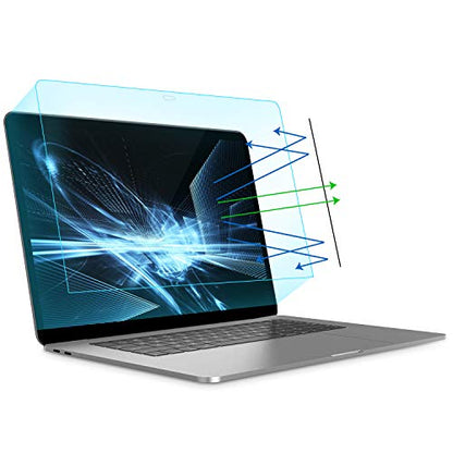 MOSISO 2 Pack 13 inch Laptop Screen Protector | Blue Light Blocking Anti-UV Eye Protection Screen Filter Film Compatible with MacBook Air 13 Retina 2022-2018/Pro 13 inch