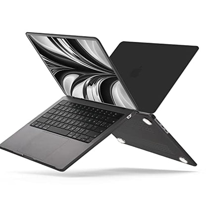 B BELK for MacBook Air 13 inch Case 2026 2025 2024-2022 M5 M4 M3 M2, Black | A3449 A3240 A3113 A2681, Matte Plastic Laptop Hard Shell for MacBook Air 13.6 inch Case & Keyboard Cover & Screen Protector - color: Black