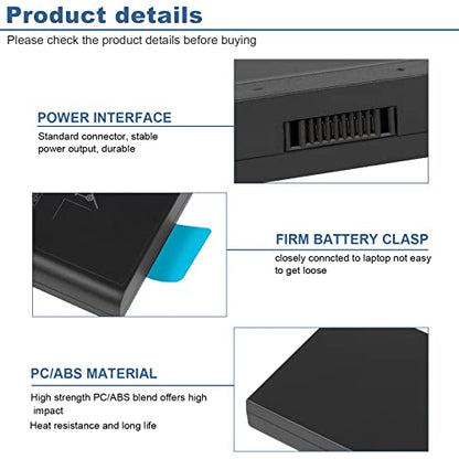 97Wh X8VWF CJ2K1 4XKN5 DKNKD Laptop Battery for Dell Latitude 14 Rugged 5404 5414 E5404 Extreme 7404 7414 E7404 Series P45G P45G001 P45G002 P46G P46G001 P46G002 5XT3V VCWGN XN4KN XRJDF YGV51 453-BBBE - size: 6.57*3.15*0.83inch X8VWF