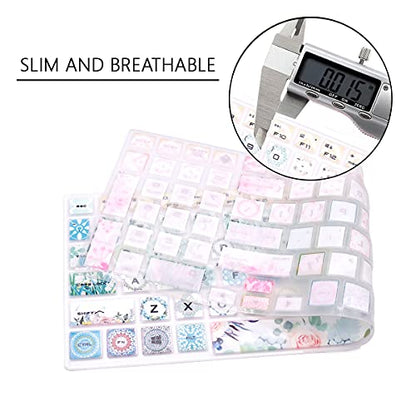 Silicone Keyboard Cover Skin for HP OMEN 15-DC 15.6", for HP 15-dc0010nr 15-dc0020nr 15-dc0030nr 15-dc0051nr dc0052nr 15-dc0086nr 15-dc0087nr 15-dc0096nr Laptop,Garland