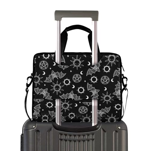 MNSRUU Laptop Bag for 15.6 inch Black Gothic Bats - color: Bat I23263