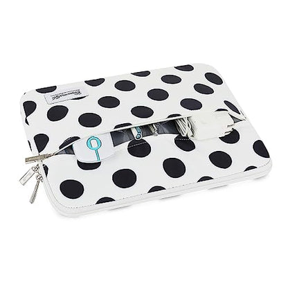 Canvaslife Waterproof 13-Inch Laptop Sleeve with Pocket for 13.3-Inch Laptop and MacBook Air/Pro 13 (Black Dot Pattern) - color: New Black Dot, size: 13 inch/13.3 inch