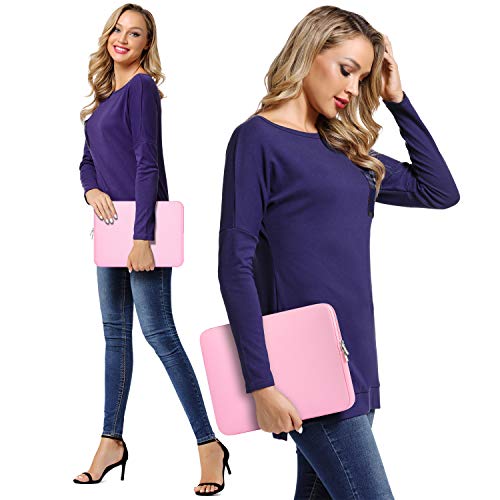 11.6 inch Laptop Case Compatible with 12 inch MacBook Air 11 inch ASUS Vivobook Go Lenovo 100e Gen 4 Acer Gateway Chromebook 311 Computer Accessories Bag Sleeve Cover Carrying Case 11 inch, Pink - color: Pink, size: 11.6" / Old 11-12 Inch MacBook
