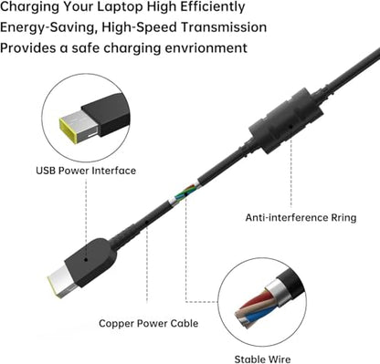 135W Charger Fit for Lenovo Legion Y530 Y730 Y520 Ideapad Y700 Gaming 3 Slim 7 ThinkPad T15p X1P 15v T440P T540 Yoga Slim 7 C940 S740 720 S740 20V 6.7A ADL135NLC3A 4X20E50558 AC Adapter Supply Power