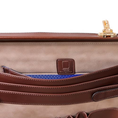 McKlein HARPER, Leather 4.5" Expandable Laptop/Computer & Tablet Business Briefcase Attaché Bag, Men Women Laptop Briefcase, Laptop Compartment bag, Tablet Pocket bag, Business Bags, Travel Cases