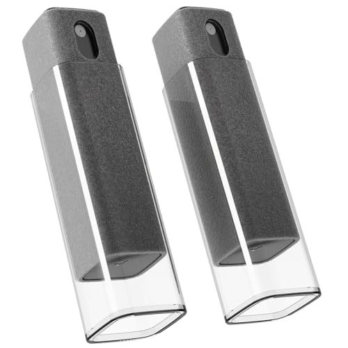 EVEO Car Screen Cleaner Spray and Wipe -2-in-1 iPhone Cleaner, iPad Screen Cleaner & Phone Screen Cleaner - Touchscreen Mist Cleaner for Laptop, Computer, MacBook and More - 2 Pack (Grey & Grey) - color: Grey & Grey