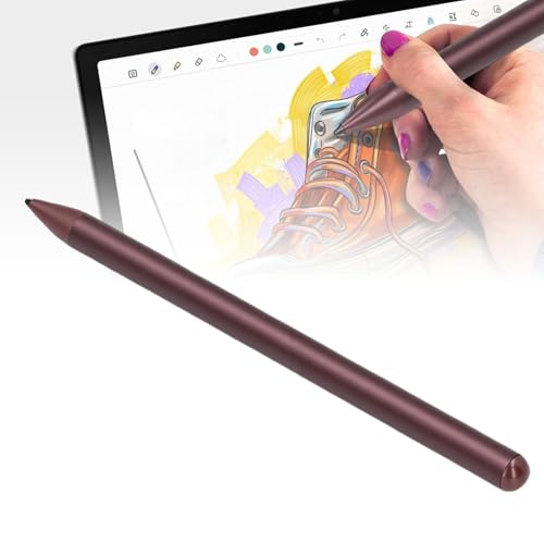 Rechargeable MPP 2.0 Active Tilt Sensing Stylus Pen, 4096 Levels Pressure Sensitivity, Ultra Fast Charging, Anti Misoperation, Magnetic Suction Stylus for Laptop Touch Screen, Red - color: Red