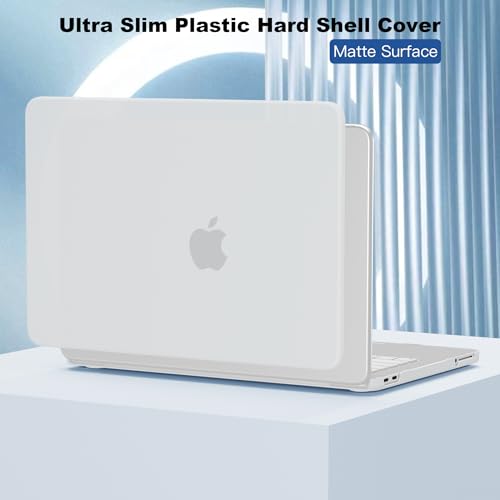 for MacBook Neo 13 inch Case 2026, Ultra-Thin Shockproof Hard Shell Laptop Cover with Keyboard Cover & Screen Protector for MacBook Neo 13" A3404, Matte Transparent - color: Matte Transparent