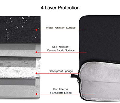 13 Inch Laptop Case Sleeve for 13.5-14.4 Inch Surface Laptop Studio/6/5/4/3, 13.8" Surface 7th, Asus ZenBook/Dell Inspiron Notebook Case, Black - color: Black, size: 13.3-13.6 Inch