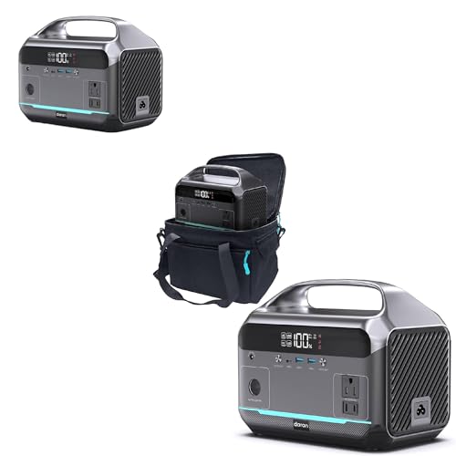 Portable Power Station (2 units), 288Wh (90,000mAh) LiFePO4 Battery, 350W (600W Peak) Power Bank with AC Outlet with One Bag