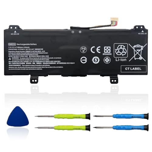 GM02XL 917725-855 Laptop Battery Compatible with HP Chromebook 14 G5 G6 Chromebook X360 11 G1 G6 EE Chromebook 11 G6 G7 EE Series Notebook HSTNN-DB7X 917679-271 HSTNN-UB7M 7.7V 47.3Wh 6150mAh - size: 9.84*3.74*0.39 inch GM02XL