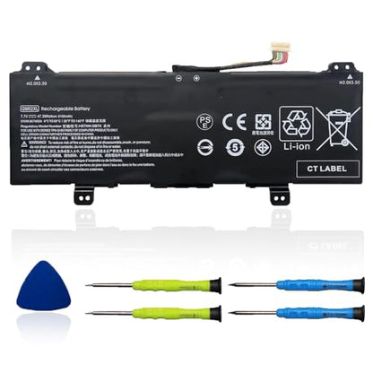 GM02XL 917725-855 Laptop Battery Compatible with HP Chromebook 14 G5 G6 Chromebook X360 11 G1 G6 EE Chromebook 11 G6 G7 EE Series Notebook HSTNN-DB7X 917679-271 HSTNN-UB7M 7.7V 47.3Wh 6150mAh - size: 9.84*3.74*0.39 inch GM02XL