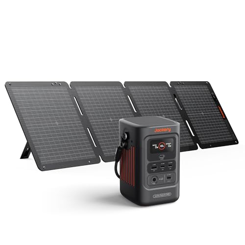 Jackery Explorer 240D Power Bank with 100W Solar Panel, 256Wh LiFePO4 Battery Portable Power Station, Charging Cable Included with 100W Soalr Panel - style: E240D+100W