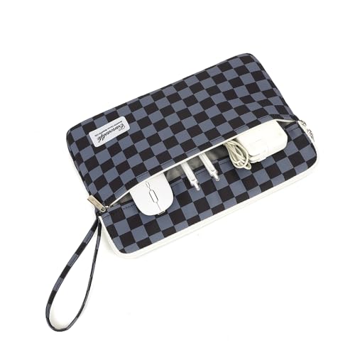 Canvaslife 13.3-Inch Laptop Case, Shockproof, Waterproof and Protective Travel Sleeve for MacBook Air, MacBook Pro, HP, Lenovo, Dell Inspiron 13-13.3-Inch Notebooks (Black Checker) - color: New Black Checker, size: 13 inch/13.3 inch
