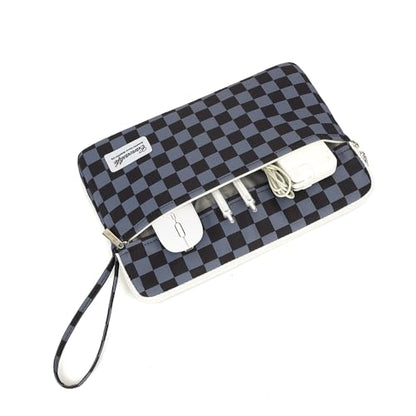 Canvaslife 13.3-Inch Laptop Case, Shockproof, Waterproof and Protective Travel Sleeve for MacBook Air, MacBook Pro, HP, Lenovo, Dell Inspiron 13-13.3-Inch Notebooks (Black Checker) - color: New Black Checker, size: 13 inch/13.3 inch