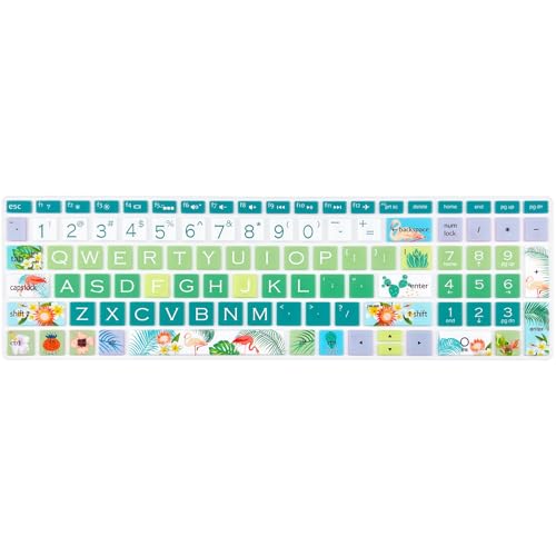 Keyboard Cover for HP Envy x360 15m-bp/bq /2020 2019 HP Pavilion 15/ HP Pavilion x360 15.6” Series/HP Envy 17 17.3" Series/HP Laptop 15t 17t 17-ca0011nr 17-by0040nr, Flamingo - color: Flamingo