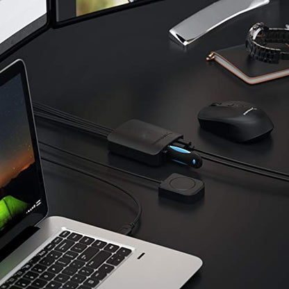 SABRENT USB 2.0 Sharing Switch up to 4 Computers and Peripherals LED Device Indicators (USB-USS4) - size: 4-Port Switch