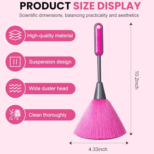 Keyboard Cleaning Brush Computer Cleaning Brush Portable Small Dust Brush for Keyboard Laptop Desk Electronics - color: Rose Red