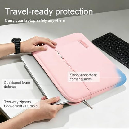 Lacdo Chromebook Case 11 Inch Laptop Sleeve for 11 Inch Acer HP Lenovo Dell Samsung ASUS Chromebook Spin 3 11, 13 inch New Surface Pro 11 Copilot+PC / 10 9 8 X, 11.6" MacBook Air Computer Bag, Pink - color: Pink, size: 11-11.6 Inch
