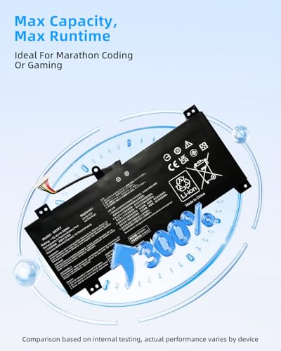 66Wh C41N1731 Laptop Battery for Asus ROG Strix G17 G712, G712LV, G712LW, G712LWS, G512LU, G512LV, G512LW, G512LWS, G531GU, G531GV, G531GW, G532LV, G532LW, G532LWS, G712LU,15.4V High Performance - style: C41N1731-St1