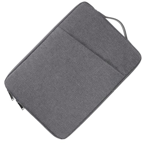Alipis Shockproof Laptop Bag Sleeve 15.6 Inch Sturdy Laptop Carrier Bag with Tablet Holder for Travel and Business Use, Dark Gray