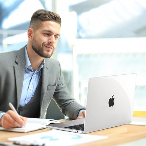 Anban for MacBook Pro 13 inch Case M2 M1 2025 2024 2023 2022 2021 2020-2016 | Model A2338 A2251 A2289 A2159 A1989 A1708 A1706, Plastic Hard Shell Case with Keyboard Cover &Screen Protector, Crystal Clear - color: Crystal Clear