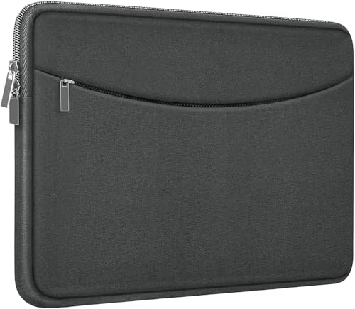 Laptop Sleeve Case 14 inch, Shockproof Protective Laptop Cover Carrying Computer Bag with Accessory Pocket Portable Computer Case for 14" MacBook, HP, Dell, Lenovo, Acer, Grey - color: Grey, size: 14 inch