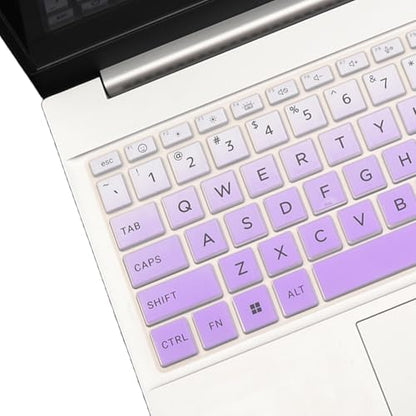 Keyboard Cover for HP Laptop 15.6" 15-fc 15-fd 15z-fc000 15-fc0245dx 15-fc0025dx 15-fc0093dx 15-fc0099nr 15-fc0010nr 15-fc0307dx 15-fc0146dx 15-fc0047wm 15-fc0025dx 15-fc0041wm 15-fc0081nr 15-fc0037wm - color: OmbrePurple