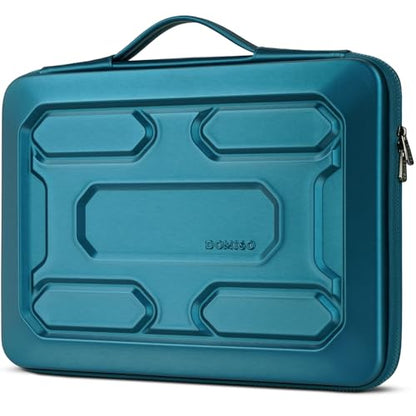 DOMISO 13.3 inch Laptop Sleeve with Handle Shockproof Computer Bag Waterproof EVA Protective Carrying Case for 13-13.3 inch Notebooks/13 MacBook Air/MacBook Pro Retina/Dell XPS 13/HP, Teal - color: Teal, size: 13.3 inch