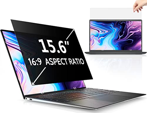 Peslv 15.6 Inch Laptop Privacy Screen Compatible With Lenovo Hp Dell Acer Asus Thinkpad Envy Xps, 16:9 Aspect Removable Anti Glare Blue Light Filter Protector, 15 In Computer Monitor Security Shield - size: 15.6 Inch (Diagonal) - 16:9 Aspect Ratio