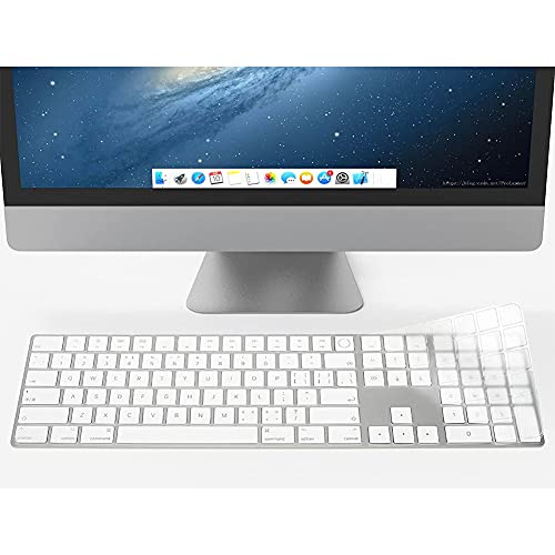 Keyboard Skin for Magic Keyboard A2520 with Numeric Keypad Touch ID | Keyboard Protector Cover for 2021 Magic Keyboard with Numeric Keypad Touch ID - color: 2021 Magic Keyboard with Numeric Keypad (Touch ID)