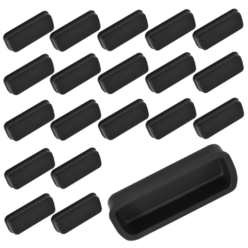 20 Pcs DVI Anti-dust Protector Cap, Dust Cover, Black Silica Gel | Anti-dust Port Plug Cover Cap, Black Silica Gel Protector for Computers Monitor Tv Router, Dust Prevention for Ports - color: Black, size: DVI