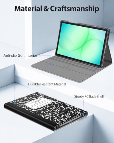 FINTIE Keyboard Case for Samsung Galaxy Tab A11 Plus/A9 Plus 11'', CompBook | 3 Viewing Angles, Detachable Bluetooth Keyboard, Rechargeable Battery, Dual Protection, Work Study Travel Use - color: CompBook