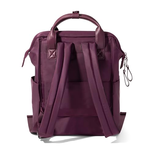 Baggallini Soho Backpack - Travel Laptop Backpack for Women - Lightweight Water-Resistant Luggage Bag, Mulberry - color: Mulberry
