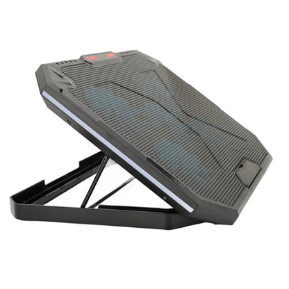 Laptop Cooling Pad, RGB Lighting, Iron, 7 Heights, Adjustable Angles, Laptop Cooling Pad, Prevent Overheating