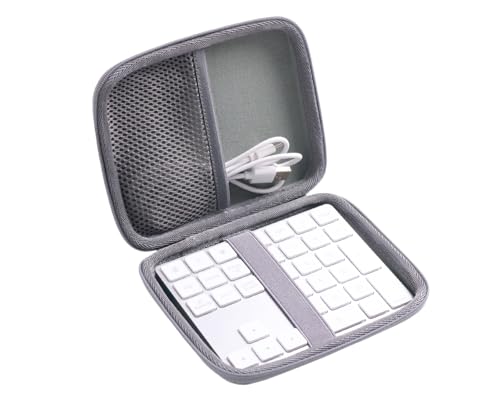 Hard Protective Travel Case for Wireless Number Pad, Compatible with Lekvey/iClever/Nulea Bluetooth Number Pad,Gray(CASE ONLY) - color: Gray