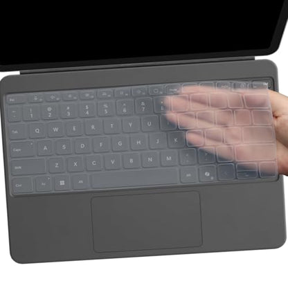 Keyboard Cover for Microsoft Surface Laptop 2025 Copilot+ PC 13" Snapdragon X Plus, Surface Pro 2-in-1Laptop/Tablet 2025 12" US Layout Protective Keyboard Skin-Clear - color: Clear