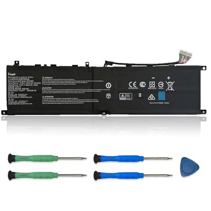 BTY-M6M Laptop Battery Replacement for MSI Creator 15 A10SD A10SDT A10SE A10SET A10SEV A10SF A10SFT A10SGS 10TLT 10TM 10TMT 11UK 11UM 11UMT, WE76 11UK 11UM Series 4ICP8/35/142. - size: 13.17*3.21*0.32 inch BTY-M6M