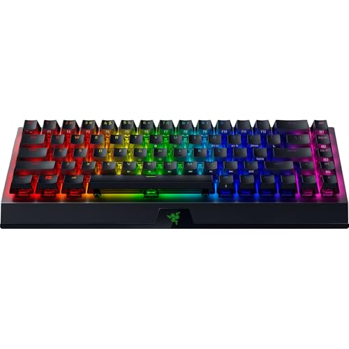 Razer BlackWidow V3 Mini Wireless Mechanical Gaming Keyboard, Green Switch | Tactile & Clicky, Phantom Pudding Keycaps, Snap Tap, 200 Hr Battery - color: Green Switches - Tactile & Clicky, size: BlackWidow V3 Mini - Phantom Edition, style: Keyboard