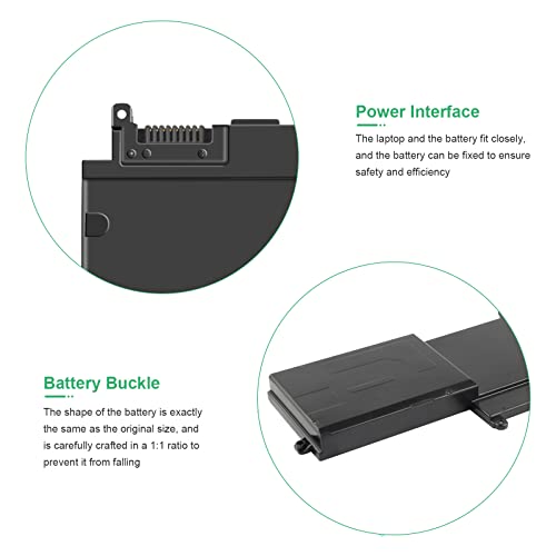 TREE.NB Spare CI03 C103XL Laptop Battery for HP ProBook 640/645/650/655 G2 Series, 640/645/650/655 G3 Series, Fit HSTNN-UB6Q HSTNN-LB6T HSTNN-PB6K 801554-001 - size: 7.2x3.7x0.55inch CI03XL