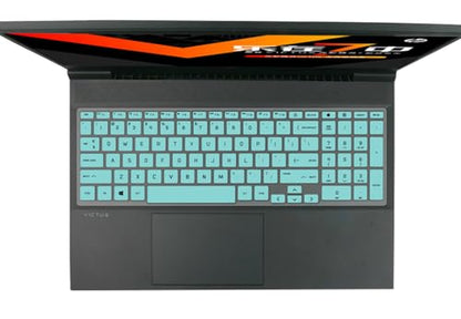 Keyboard Skin Cover Compatible for HP Victus 15.6" Gaming Laptop 15-fb0028nr 15-fa0025nr fa0031dx 15t-fa000 15z-fb000, HP Victus 16.1" 16z-e100 16t-d100 16-d1010nr 16-e1163nr 16-r000 16-r0097nr (Mint) - size: Compatible for HP Victus 16.1" 16-d