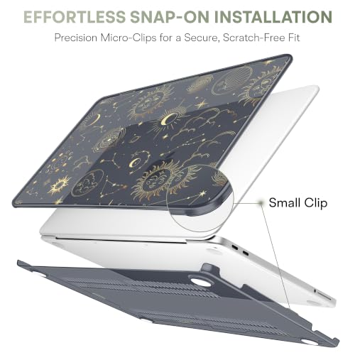 Compatible with MacBook Neo 13 inch (2026 Release A3404) (A18 Pro) with Liquid Retina Display, Printed Slim Protective Case with Screen Protector & Keybaord Cover, Constellations - color: Constellations