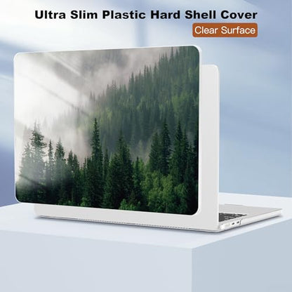 CISSOOK Compatible with MacBook Air 13.6 inch Case 2026 2025 2024 2023 2022 | A3449 A3240 A3113 A2681, 5in1 Set Hard Shell Case Keyboard Cover for MacBook Air 13 inch M2 M3 M4 M5, Forest - color: Air13.6inch-Forest